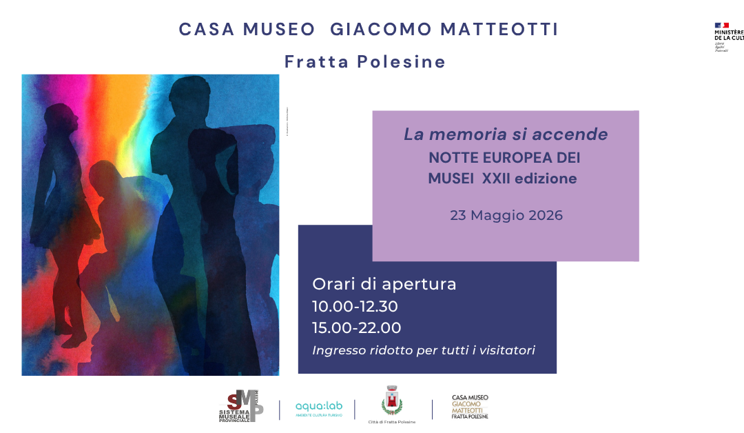 Notte Europea dei Musei 23 Maggio 2026